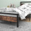BOFENG 3ft Single Bed Frames Solid Bedstead Base with Wood Headboard,Heavy Duty Metal Platform Bed Frame No Box Spring Needed,Mattress Base/Metal Slat 4