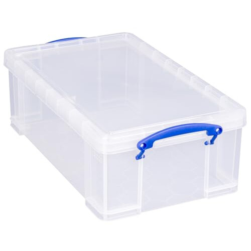 Really Useful Really Useful Box Plastic Storage 12 Litre Clear (Pack Of 4) 1