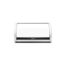 Brabantia - Roll Top Bread Bin Medium- Canister for 1 Loaf of Bread - Extra Storage Space due to Flat Top - Keeps Content Fresh - Kitchen Storage Box