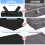 JUPELI Under Bed Storage Box with Lid, 2 Pack Large Underbed Storage Boxes, Foldable Black Under Bed Clothes Storage Box W/Handle, Under Bed Storage 2