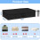 JUPELI Under Bed Storage Box with Lid, 2 Pack Large Underbed Storage Boxes, Foldable Black Under Bed Clothes Storage Box W/Handle, Under Bed Storage 3