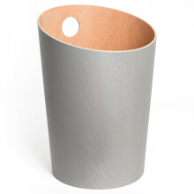 Kazai.? Design Paper Bin 'Bennet' | Unique Waste Paper Basket for Office, Bedroom, Children's Room, and More | Office Bin Made of Real Wood Veneer |