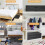 Underbed Storage, 3 Pack Large Under Bed Storage Box with Lids, Foldable Under Bed Clothes Storage Box W/ Handle, Under Bed Storage Organiser Drawer 5