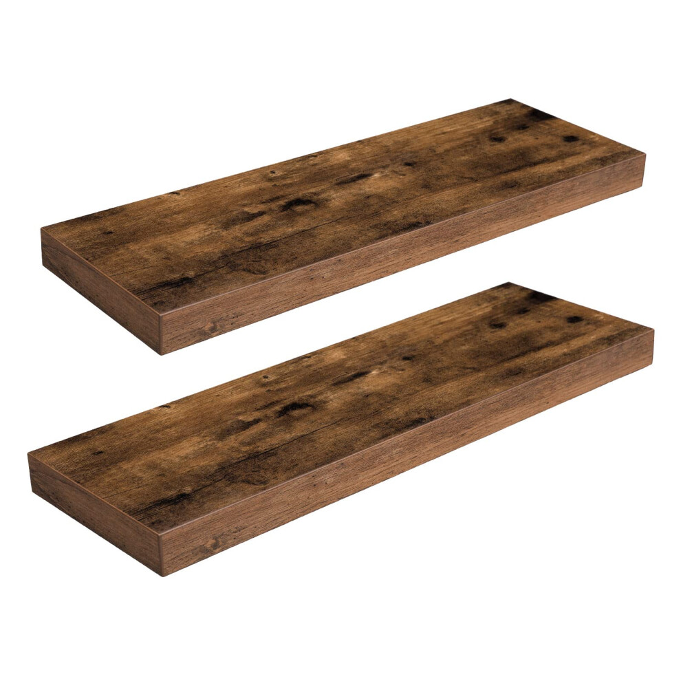 Hoobro Floating Shelves, Wall Shelves Set Of 2, Wall Mounted Shelves, 60Cm, Wall Display Racks, Decorative Hanging Shelf, Wooden Shelves, For 5051219279072