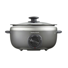 Morphy Richards 460022 Slow Cooker, Aluminium, 160 W, 3.5 liters, Titanium
