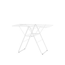 Brabantia HangOn Laundry Drying Rack (20m / Fresh White) Compact, Foldaway, Adjustable Indoor Stainless Steel Clothes Horse