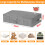 Under Bed Storage Box with Lids, 3 Pack Underbed Storage with Side & Bottom Support & 3 Handles, Large Foldable Fabric Under Bed Storage Bag with Zip 2