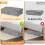 Under Bed Storage Box with Lids, 3 Pack Underbed Storage with Side & Bottom Support & 3 Handles, Large Foldable Fabric Under Bed Storage Bag with Zip 3