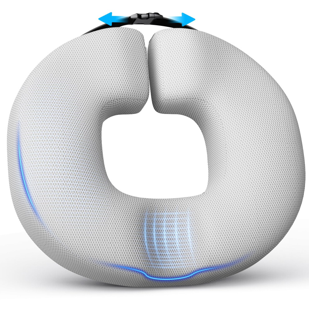 Benazcap Donut Cushion For Hemorrhoids, Coccyx Cushion For Tailbone Pain Relief, Donut Pillow, Memory Foam Seat Cushion By Ergonomic For Sores,