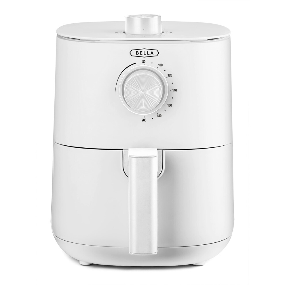BELLA 3 L Manual Air Fryer Oven and 5-in-1 Multicooker with Removable Nonstick and Dishwasher Safe Crisping Tray and Basket, 1400 Watt Heating System,
