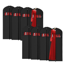 Univivi Garment Bags for Dresses, Clothes Covers Protector Bags 60", Waterproof Dust Proof Garment Covers Bags Moth Proof Dress Cover Bag, Wedding