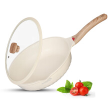 INTIGNIS Deep Non-Stick Frying Pan with Lid ? 3-in-1 Saut? Pan, Skillet & Mini Wok ? GREBLON Ceramic Coating | Induction Hob Safe | Stainless Steel