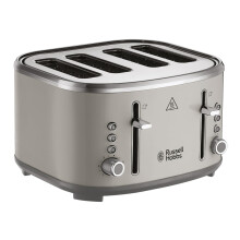 Russell Hobbs Toaster 4 Slice (Independent & Extra wide slots, 6 Browning levels, Frozen, cancel & reheat features with blue indicator light,