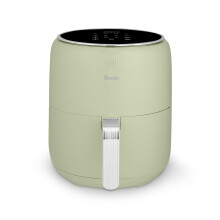 Swan SD10513GRN Retro Digital Air Fryer with Swan Cyclone Technology, 8 Pre-Set Cooking Options, Adjustable Temperature, 4.5L 1500W, Green