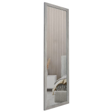 Home Selections Wooden Full Length Wall Mounted Mirror - Dark Wood - 35x110cm