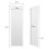 Full Length Wooden Wall Mounted Mirror - White - 35x110cm 3