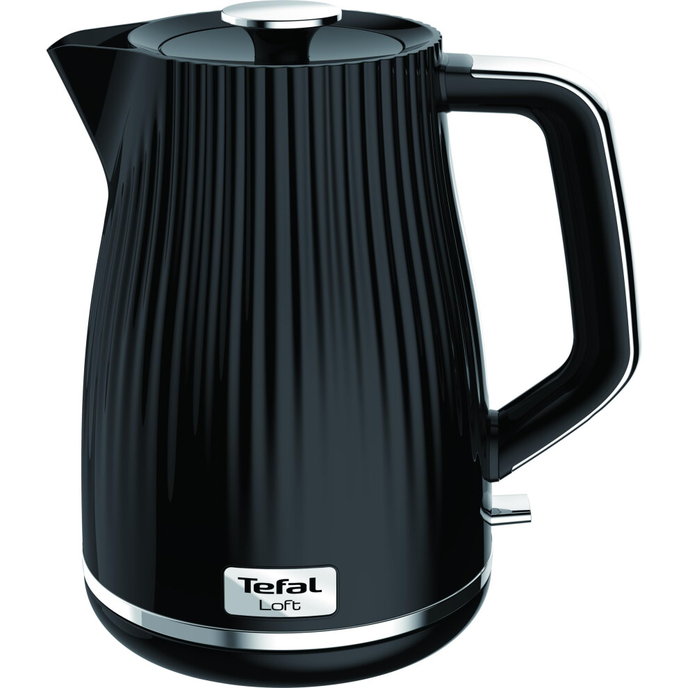 Tefal Loft Electric Kettle KO250840 with 1.7L Capacity, 3000W Fast Boil, Quiet, Washable Anti-Scale Filter, Cordless, 360? Rotational Base, Auto