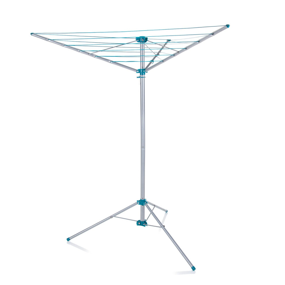 Minky Freestanding Portable Rotary Airer Washing Line For Indoor, Outdoor, Or Camping Use, Silver