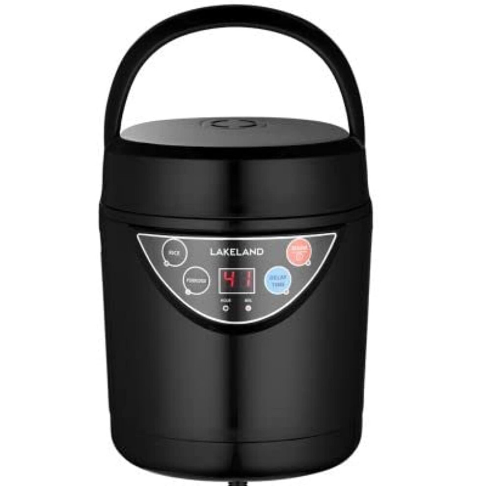 Lakeland 2 Portion Mini Electric Rice Cooker ? 500ml Non-Stick Pan White Or Brown Rice & Porridge