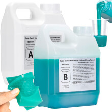 BBDINO Super Elastic Silicone Mould Making Kit, Liquid Silicone for Mould Making, Silicone Rubber Mould Making Kit 1:1 By Volume Ideal for Casting 3D