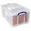 Really Useful Really Useful Box Plastic Storage 64 Litre Clear (Pack of 2) 5