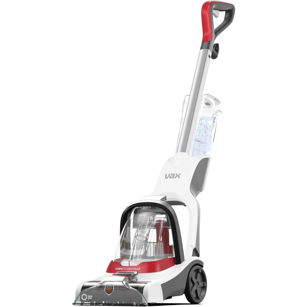 New Vax Compact Power Plus Carpet Cleaner | Quick, Compact And | Includes Additional Solutions - Cdcw-Cpxp, 1.8L, 840W, / Light/White/Red 1-1-142472