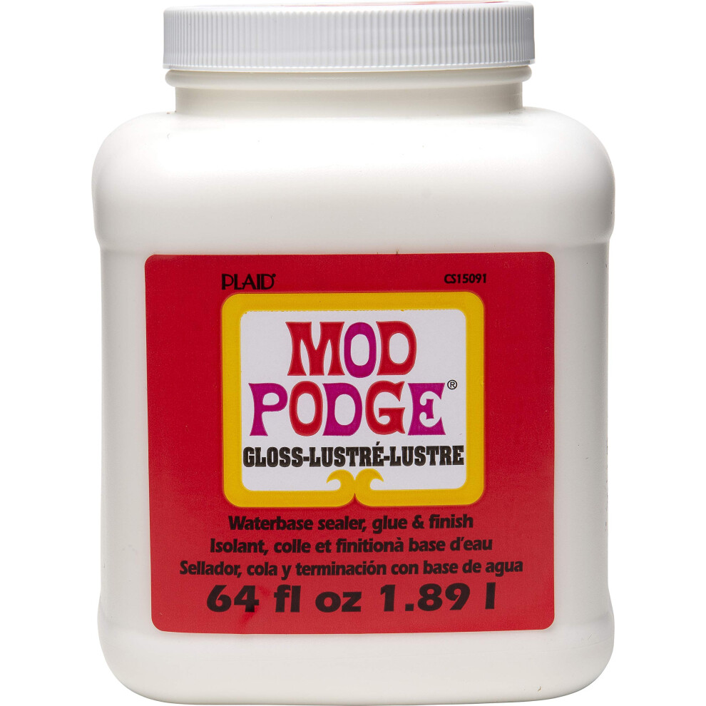 Mod Podge Gloss Waterbase Sealer, Glue And Finish - 64 Oz 5051219297649