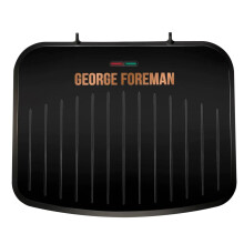 George Foreman 25811 Medium Fit Grill - Versatile Griddle, Hot Plate and Toastie Machine with Improved Non-Stick Coating and Speedy Heat Up, Black and