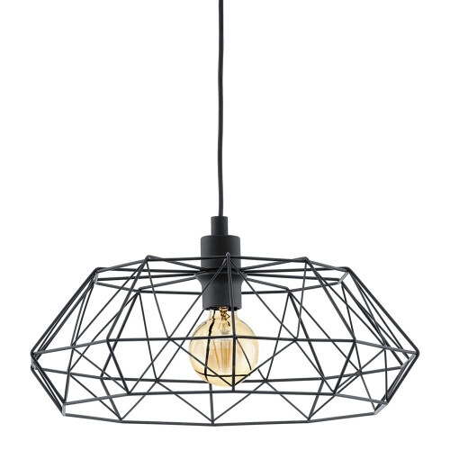 EGLO EGLO 49487 E27 Black Pendant Lamp Carlton 2