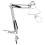 EGLO Eglo E27 Modern Silver Adjustable Clip on Desk Light 'FIRMO' 3