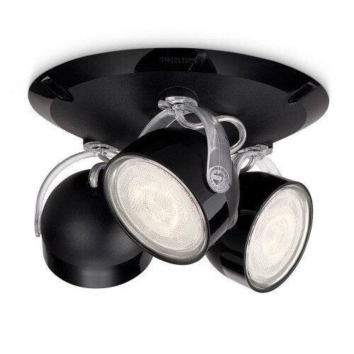 Philips Philips MyLiving Dyna LED Spotlight Ceiling Light 3 Bulbs ? Black Black