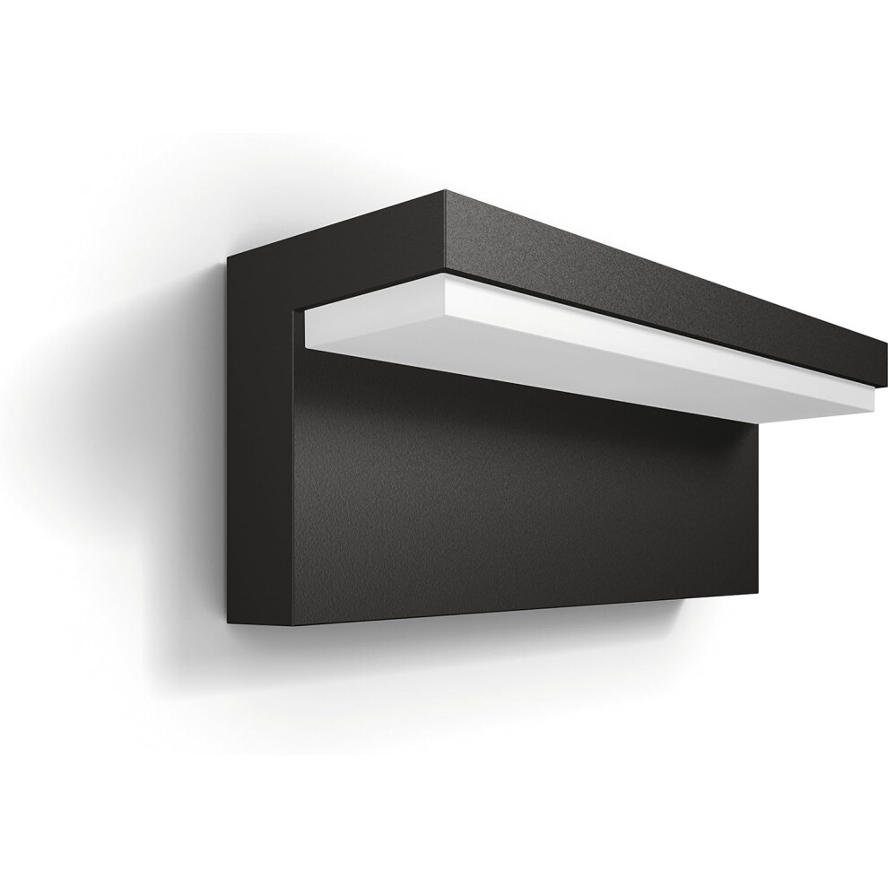 Philips MyGarden Wall Light 1648393P3 ? Outdoor Lighting (Wall Light, Anthracite, Aluminium, Synthetic, IP44, Garden, Patio, I)