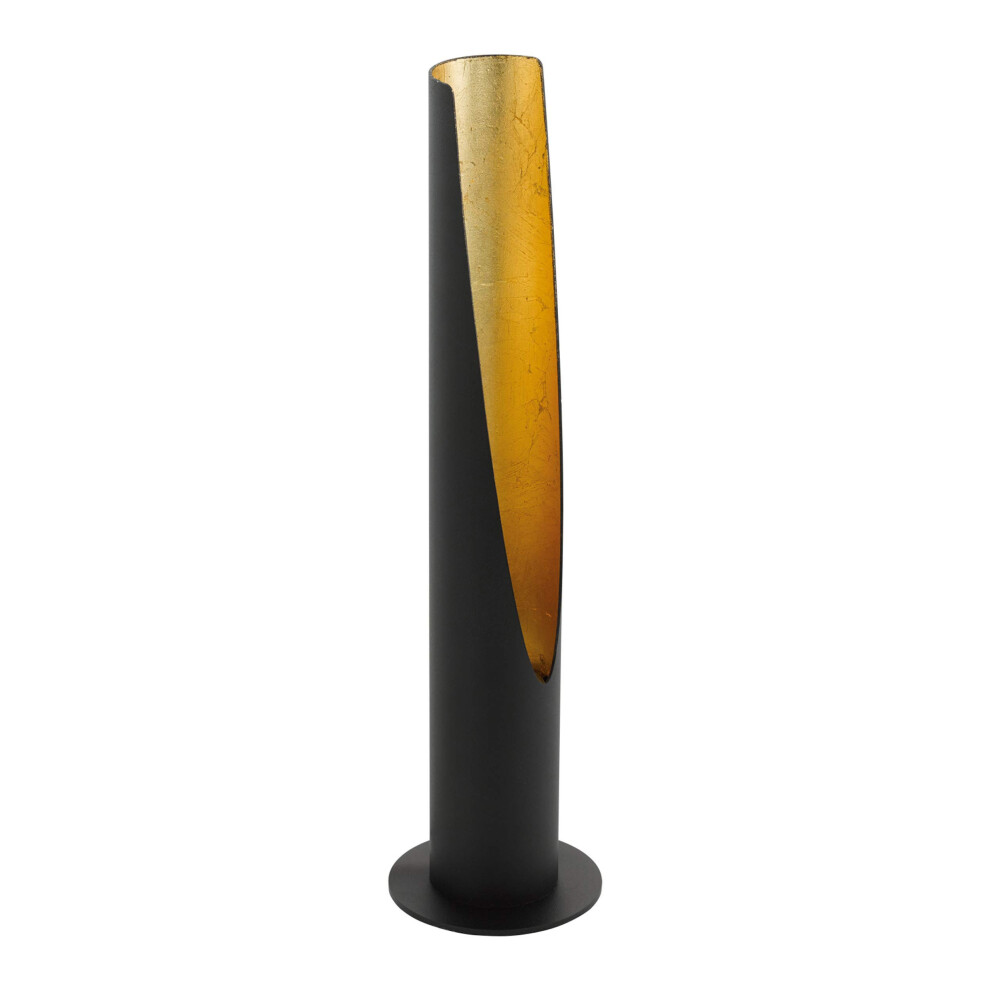 Eglo Table Lamp Barbotto, 1 Bulb Table Steel Rod Lamp, Colour: , Socket: Gu10, Incl. Switch. Light/Black/Gold