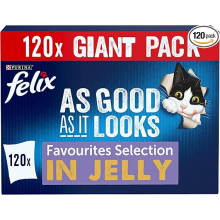 FELIX As Good As it Looks Favourites Selection in Jelly Wet Cat Food 120x85g