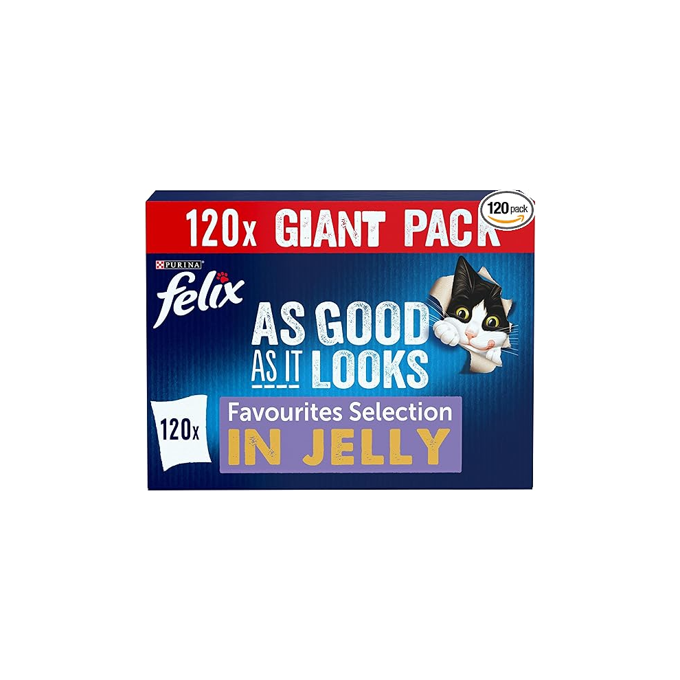FELIX As Good As it Looks Favourites Selection in Jelly Wet Cat Food 120x85g