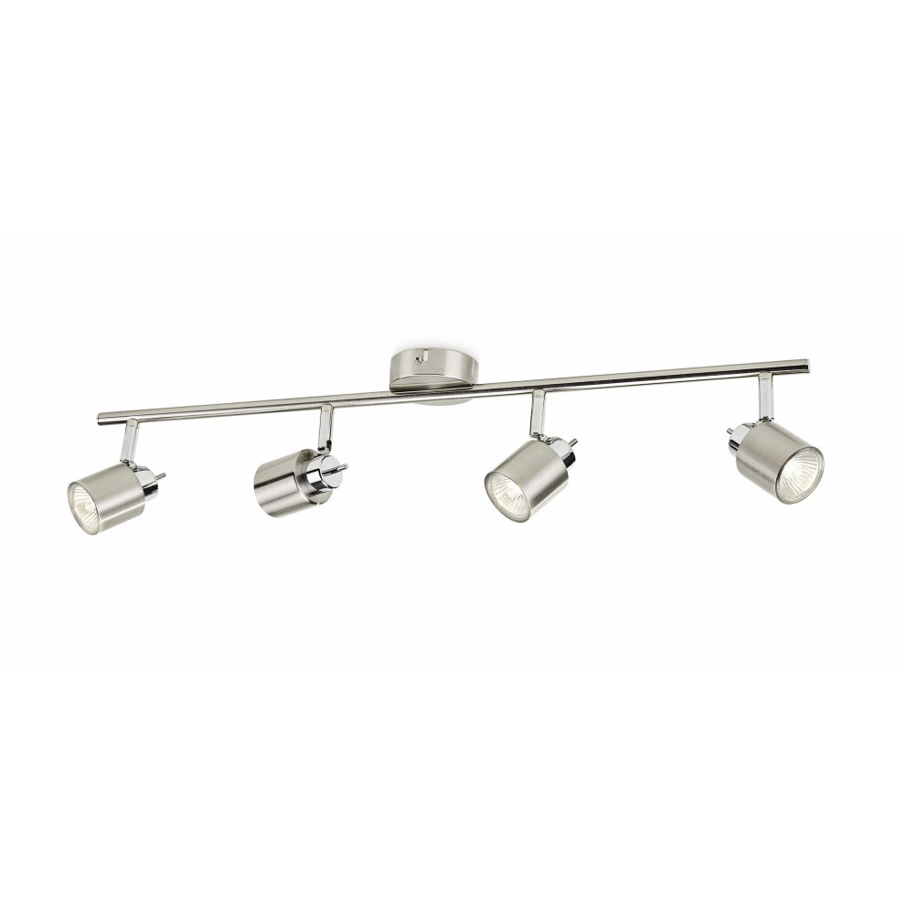 Philips Meranti Lampada Con 4 Faretti, Senza Lampa