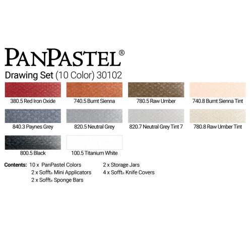 PanPastel 10 Colour Set - Drawing Set 2