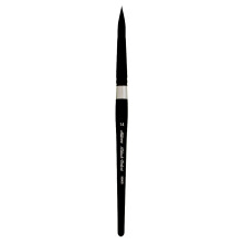 Silver Brush Limited 3000S14 Black Velvet Round Brush for Watercolour, Size 14, Short Handle