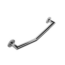 Croydex Modern Angled Safety Support Rail Stainless Steel Grab Bar for Bathroom, Chrome
