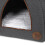 Petface Graphite Grey Felt Igloo Cat Bed 5