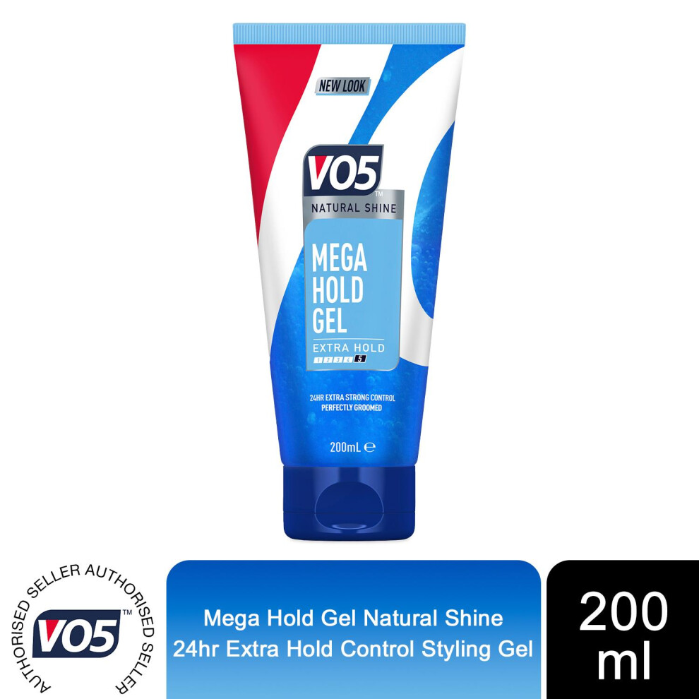 Vo5 Mega Hold Styling Extra Strong Gel 200Ml