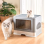 Foldable Cat Litter Box Front Entry & Top 3