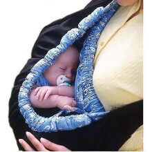 (02 Blue Plaid) Child Sling Wrap Swaddling Kids Nursing Pouch Front Carry For Newborn Infant Baby Ring Sling Backpack