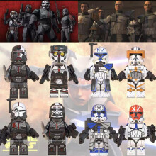 8PCS Fit Lego Star Wars Bad Patch Rex Cody Jessi minifigures Kid Toy