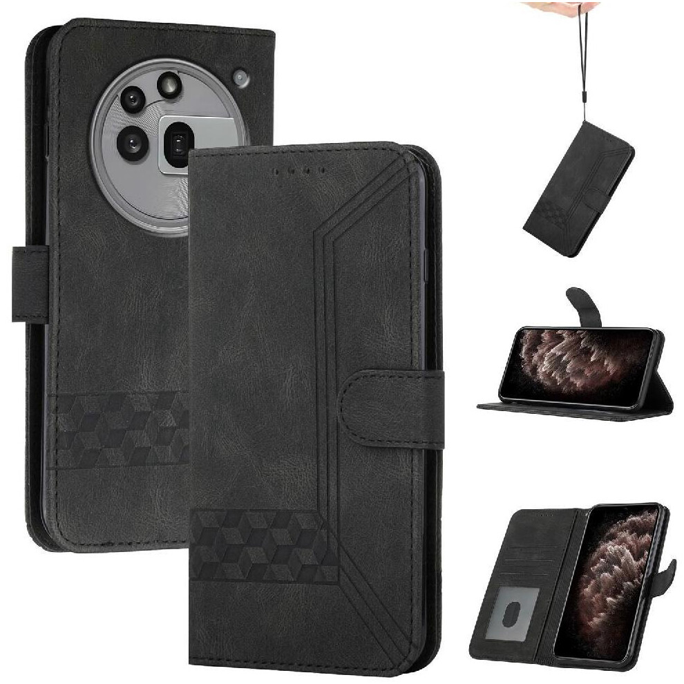 Gangxun (Black) Compatible With Nothing Phone 3A Pro Card Cover Pu Leather Wallet With Handy Stand Feature Black