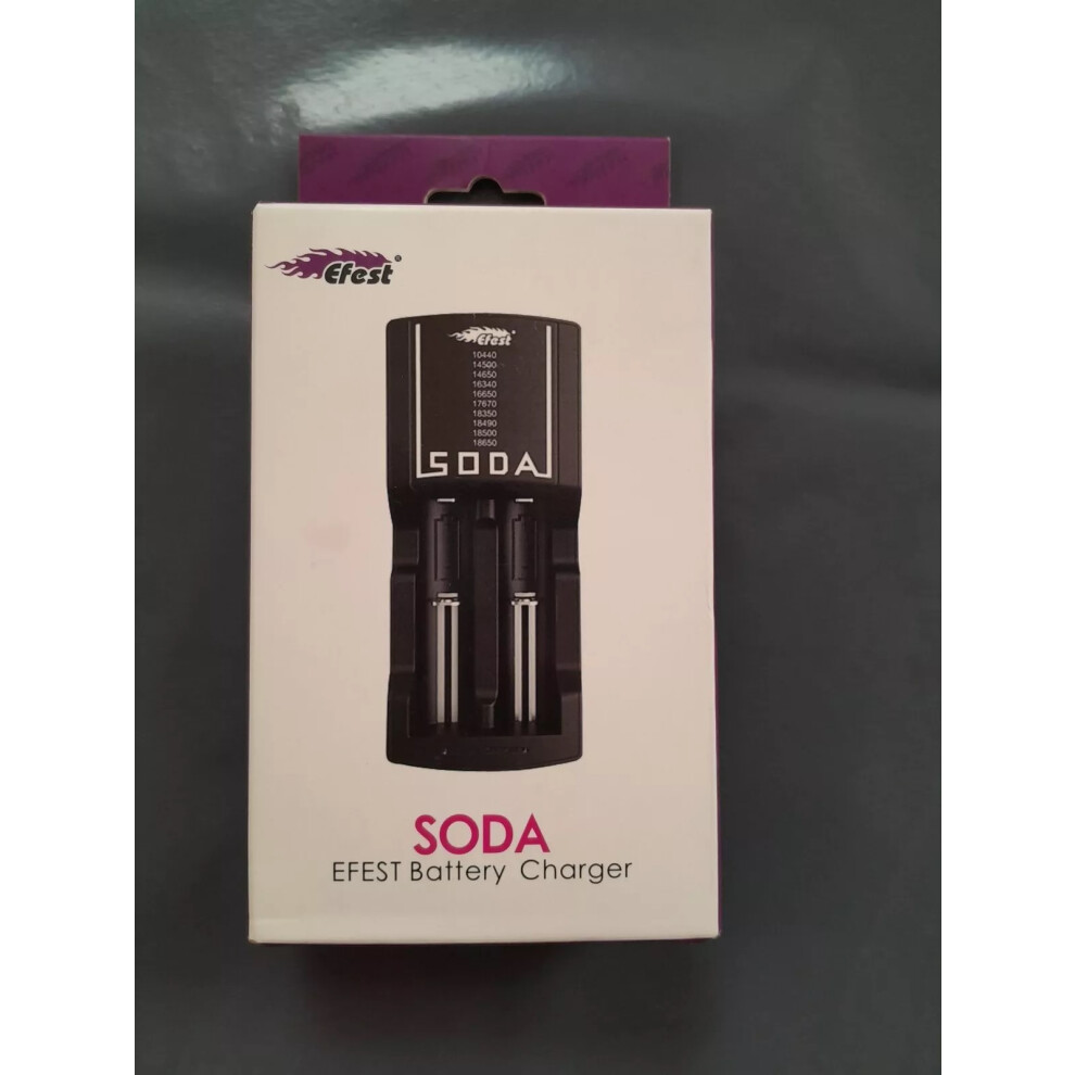 Efest Soda Dual Battery Charger - FREE & FAST DELIVERY