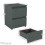 Vida Designs (Jasper Green) Denver 2 Drawer Large Bedside Chest Storage Unit 5