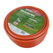Faithfull FAIHOSE50PRE 50M (164 ft) Prestige Heavy-Duty Reinforced PVC Garden Hose 12.7 mm (1/2 Inch) Diameter, Orange