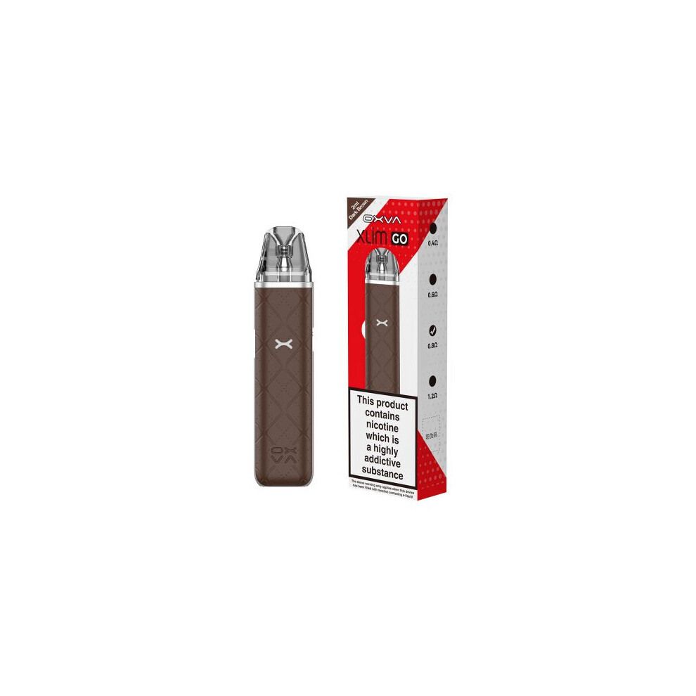 Oxva - Xlim Go Pod Vape Kit - Dark Brown