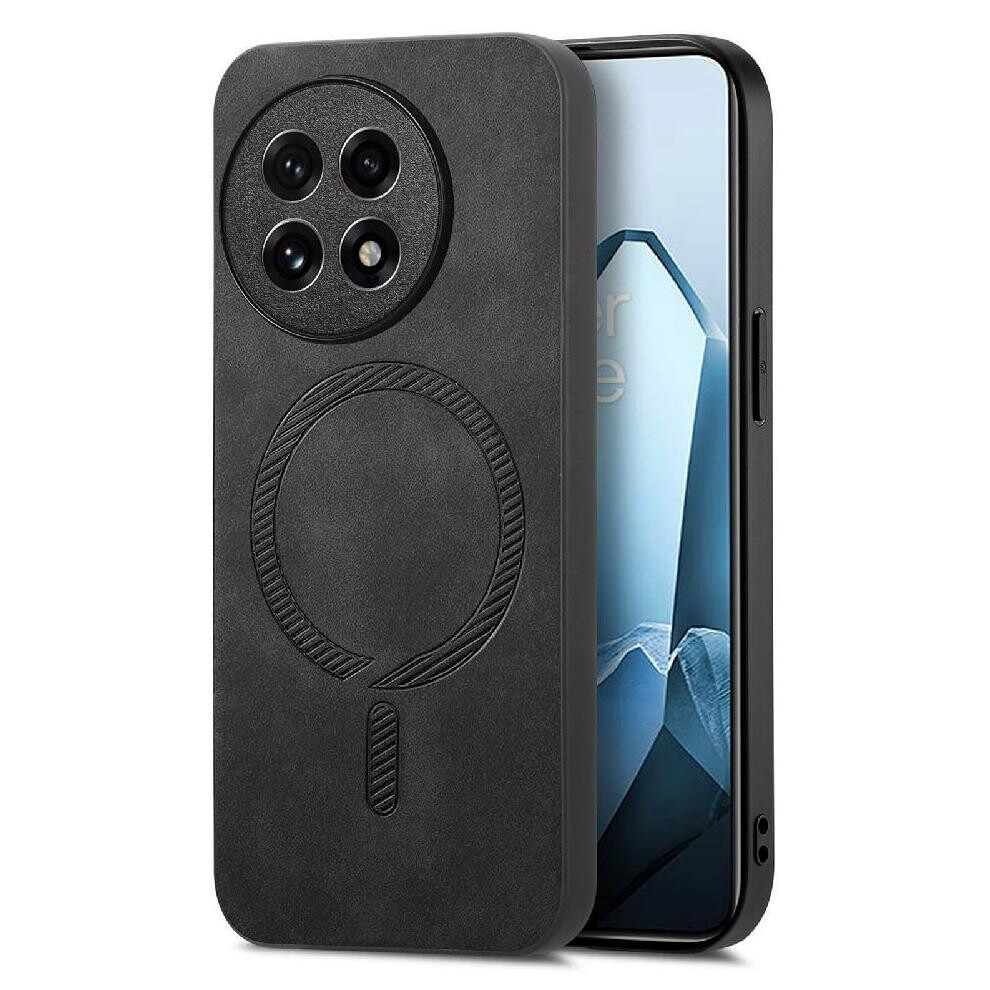 (Black) Case For Oneplus 13R Slim Wireless Charging Magsafe Car Mounts Lightweight Black 764544146494